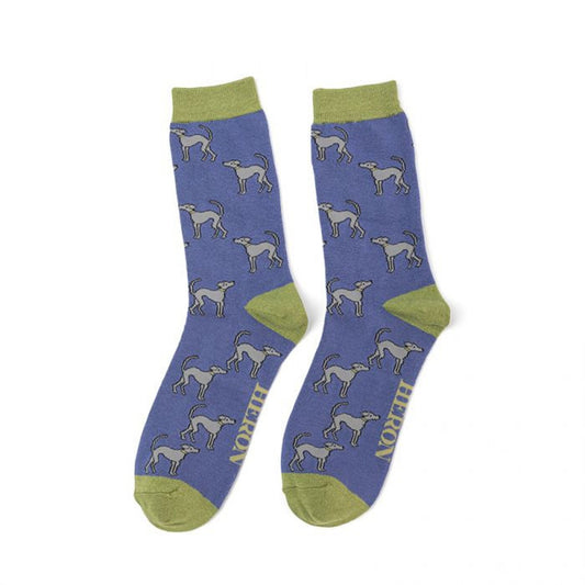 Mens Greyhound bamboo Socks - Denim